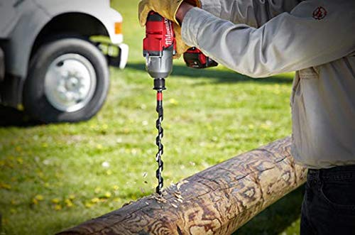 Milwaukee 13/16in Carbon Steel Auger Drill Bit (48-13-6907) - Perfect for Woodworking, Construction & DIY Projects