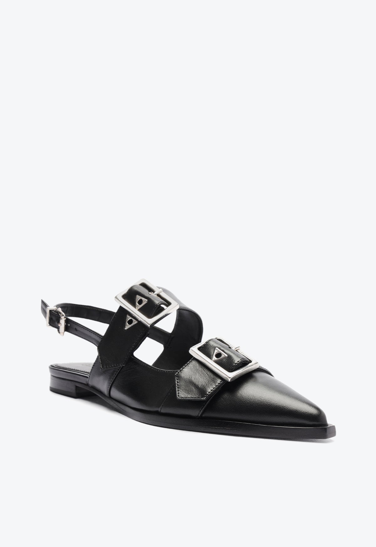 Darla Sling Leather Flat Shoes - Women's Comfortable Casual Loafers for Everyday Wear | Perfect for Office, Walking & Travel