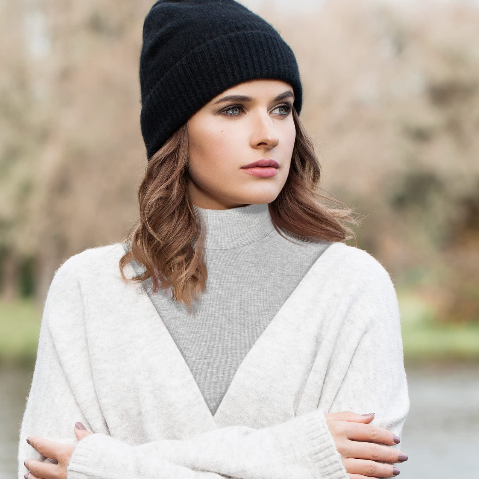SATINIOR Women's Detachable Faux Turtleneck Collar - Warm Mock Blouse Neck Piece for Layering, Winter Fashion Accessory | Perfect for Office Wear, Date Night & Cold Weather Outfits
