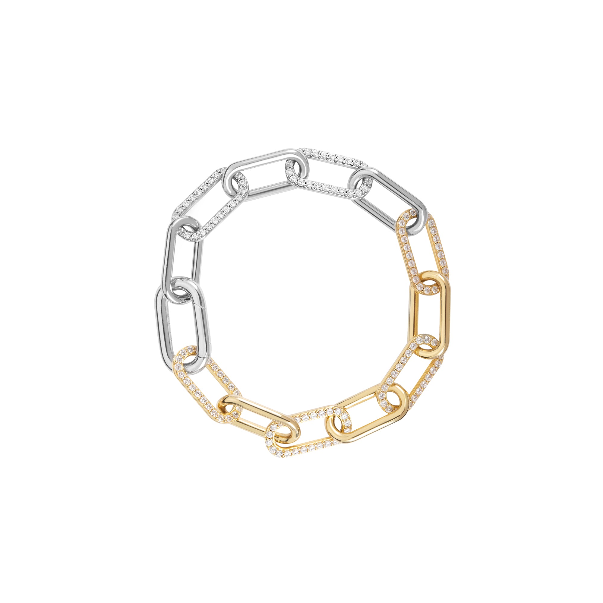 TOGGLE Chunky Link Bracelet for Women - Stylish Gold & Silver Chain Bracelet Jewelry Gift for Her - Perfect for Casual Wear, Office & Special Occasions