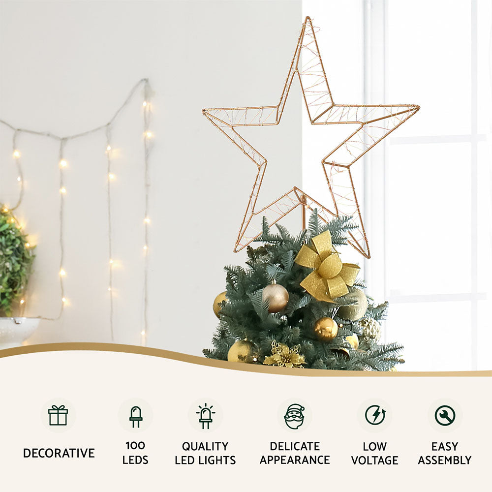 100 LED Christmas Fairy Lights - Outdoor Waterproof String Lights for Garden, Yard, Tree & Holiday Decorations | Perfect for Christmas, Parties, Weddings & Home Decoration