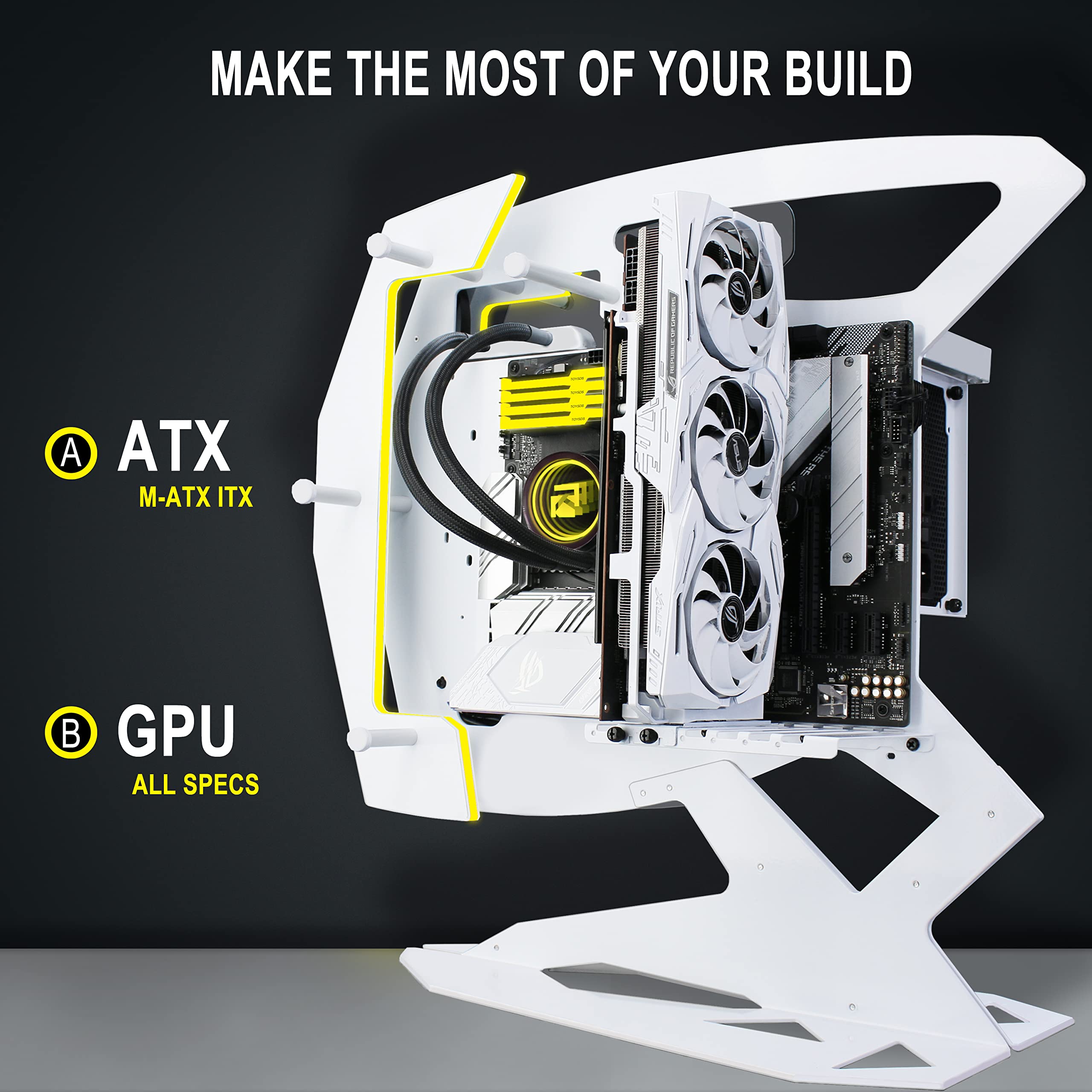 KEDIERS Innovative ATX Mid Tower PC Case - Tempered Glass Gaming Computer Case with 2 ARGB Light Boards & RGB Fans | Perfect for Gaming Rigs, Workstations & Custom PC Builds