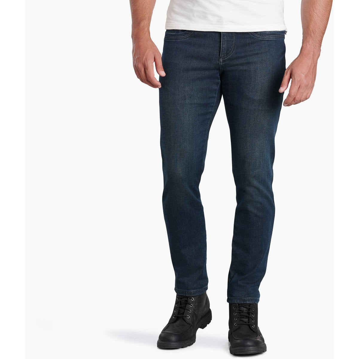 Men's KUHL Denim Tapered Jeans - Slim Fit Stretch Comfort for Outdoor & Casual Wear | Hiking, Travel & Everyday Use