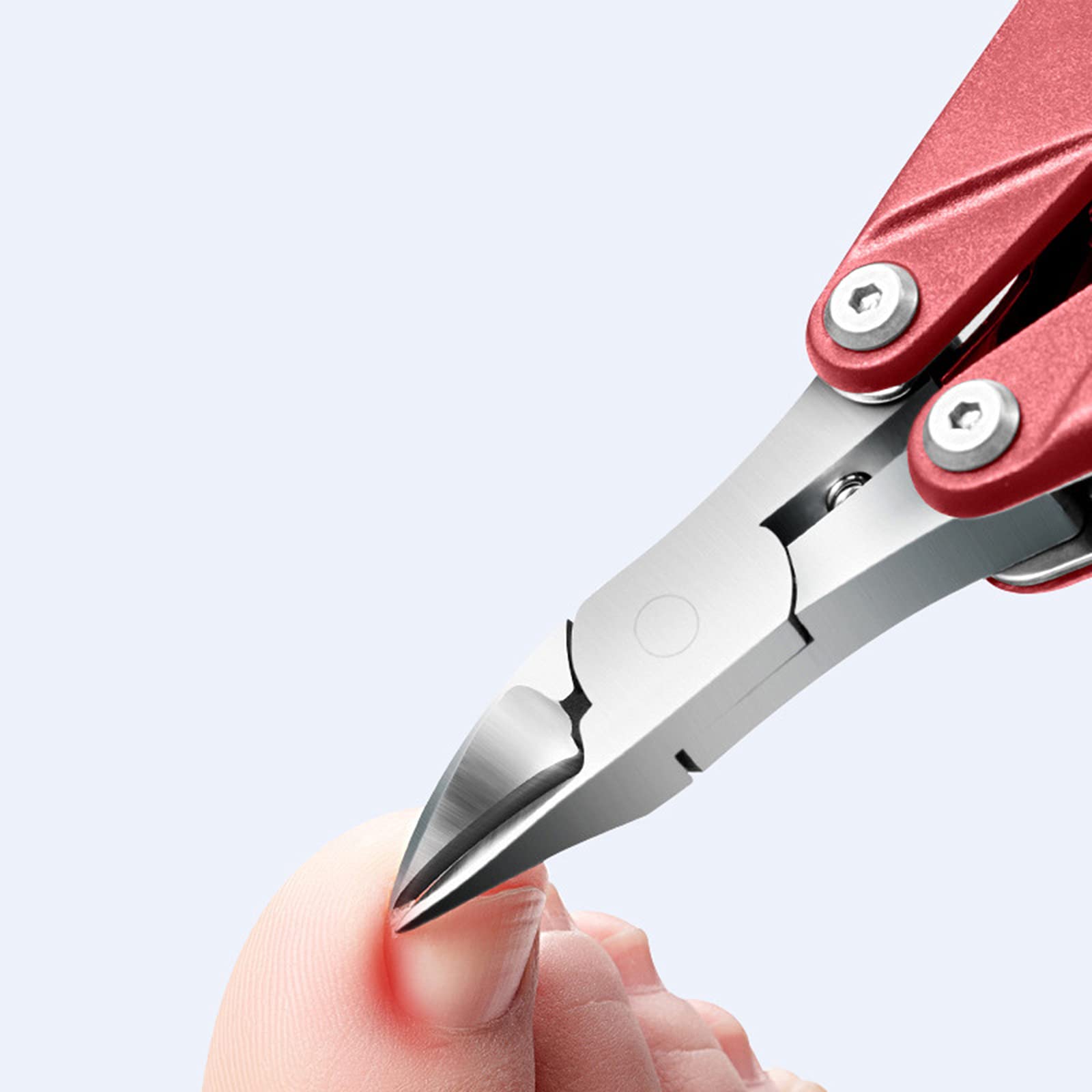 Ubersweet® Professional Ingrown Toenail Clippers Set - Foldable Multi-Functional Toenail Trimmer, Cleaner & Nail File Kit for Pain Relief & Foot Care - Perfect for Home, Travel & Pedicure Use