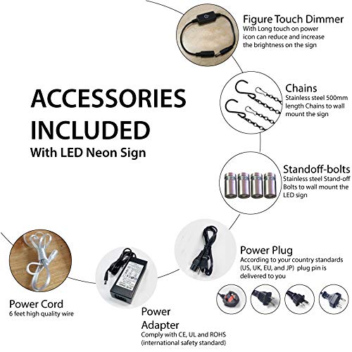 20 x 37 Inches Pharmacy LED Neon Sign with Phone Number - Black Square Cut Acrylic Backing & Dimmer - Bright Premium Indoor Light for Medical Stores & Clinics - Perfect for Storefronts, Waiting Rooms & 24/7 Pharmacies