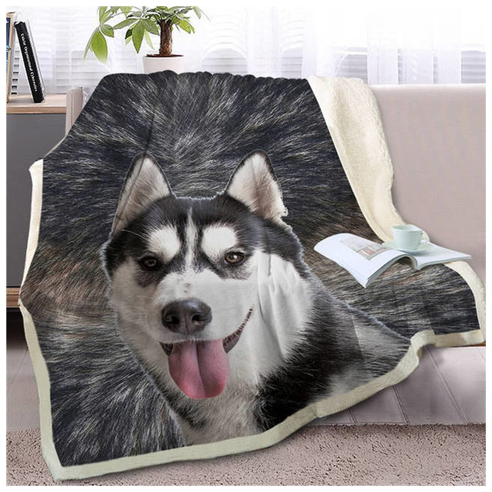 French Bulldog Blanket - Soft Dog Throw Blanket for Bed & Picnic, 150x200cm