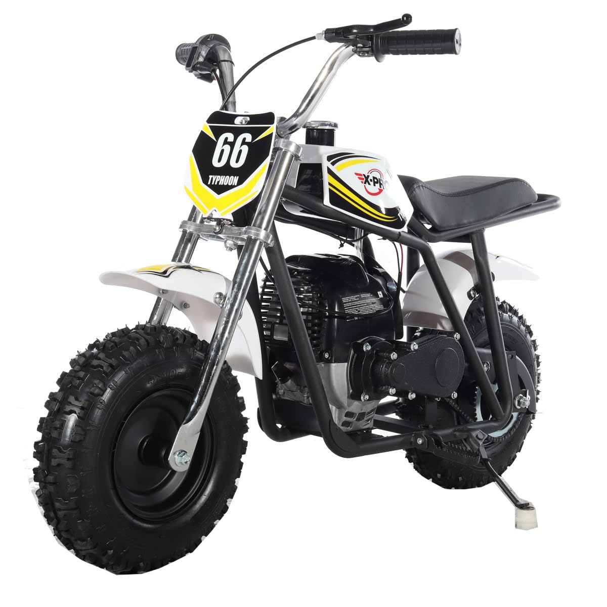 X-PRO Typhoon 40cc Mini Dirt Bike - Gas Powered Pit Bike for Adults & Teens - Off Road Motorcycle for Trail Riding & Backyard Fun (Black)