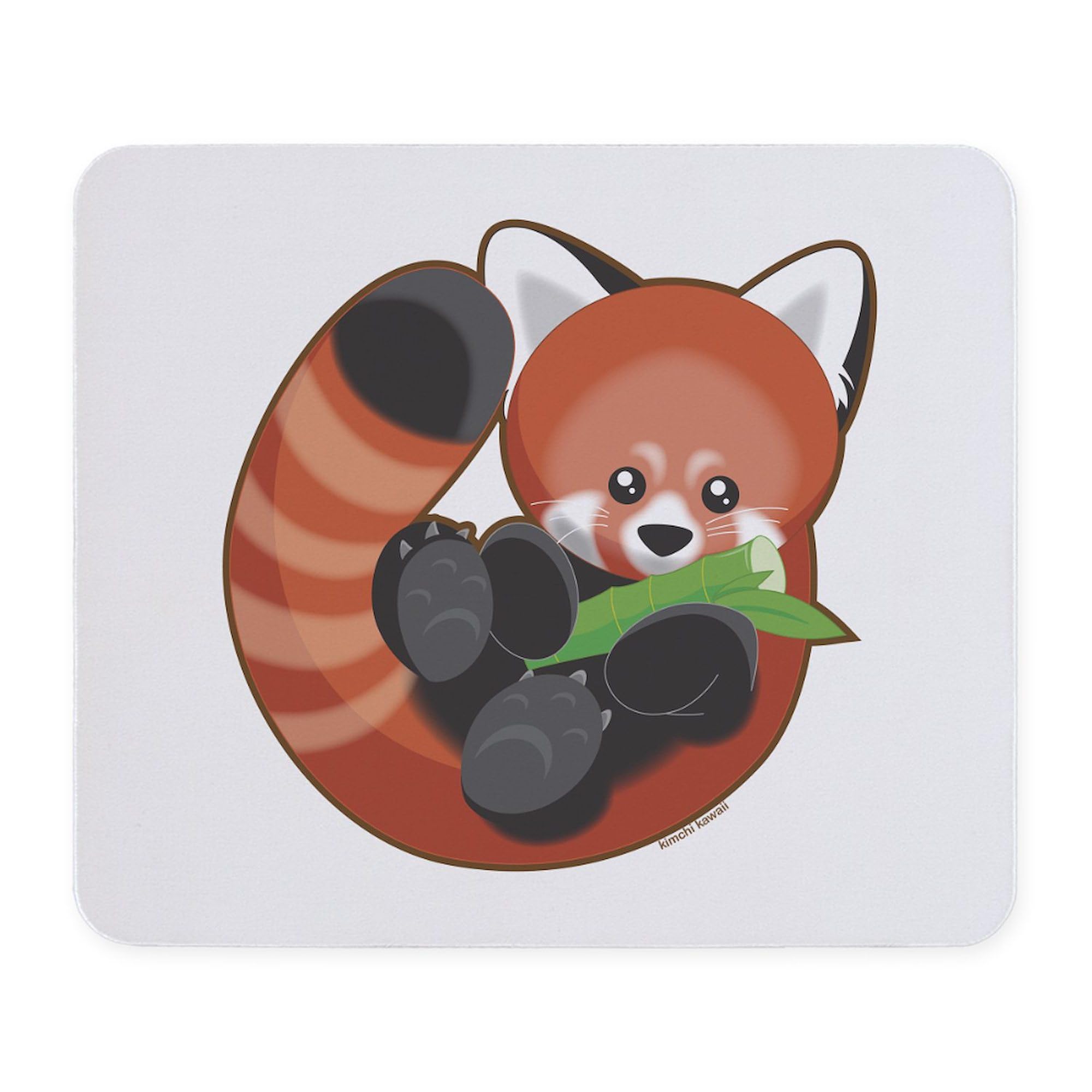 Non-Slip Red Panda Gaming Mouse Pad - Cute Animal Design Computer Desk Accessory for Office, Home & Gaming Setup | CafePress