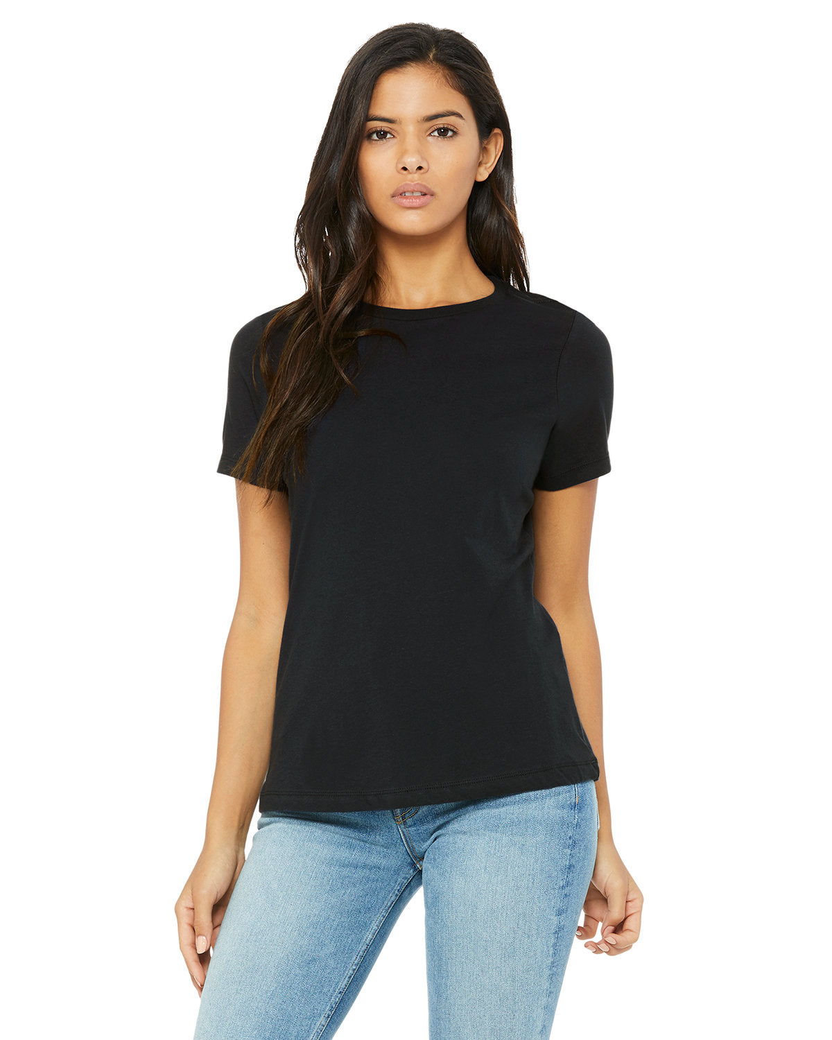 Bella + Canvas B6400 Women's Relaxed Fit Jersey Short Sleeve T-Shirt - Soft & Comfortable Casual Tee for Everyday Wear, Workouts, and Layering