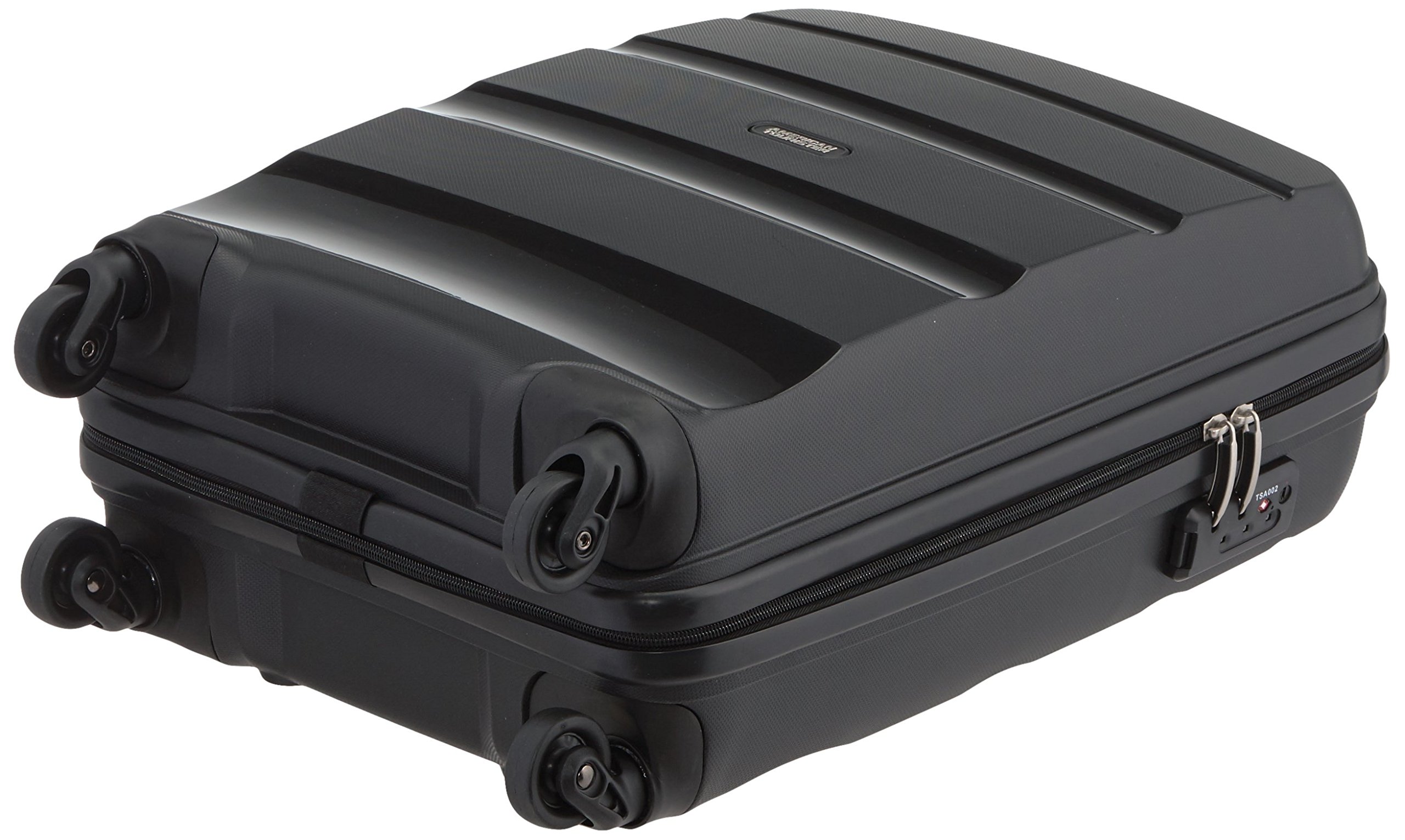 American Tourister Black Carry-On Luggage 55cm (31.5L) - Lightweight Spinner Suitcase for Air Travel, Business Trips & Weekend Getaways