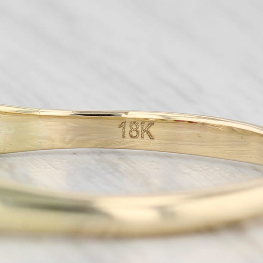 0.46ctw Ruby and Diamond Ring in 18k Yellow Gold - Stackable Wedding Band Size 8.5 - Perfect for Anniversary Gifts, Bridal Jewelry & Everyday Elegance