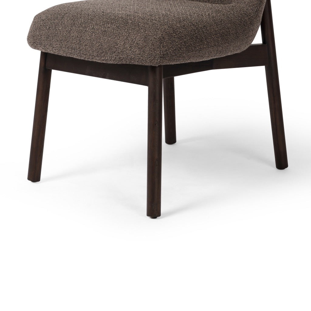 Sora Armless Dining Chair - Modern Gibson Mink Upholstered Side Chair for Kitchen, Dining Room & Home Office - Comfortable Seat for Everyday Use