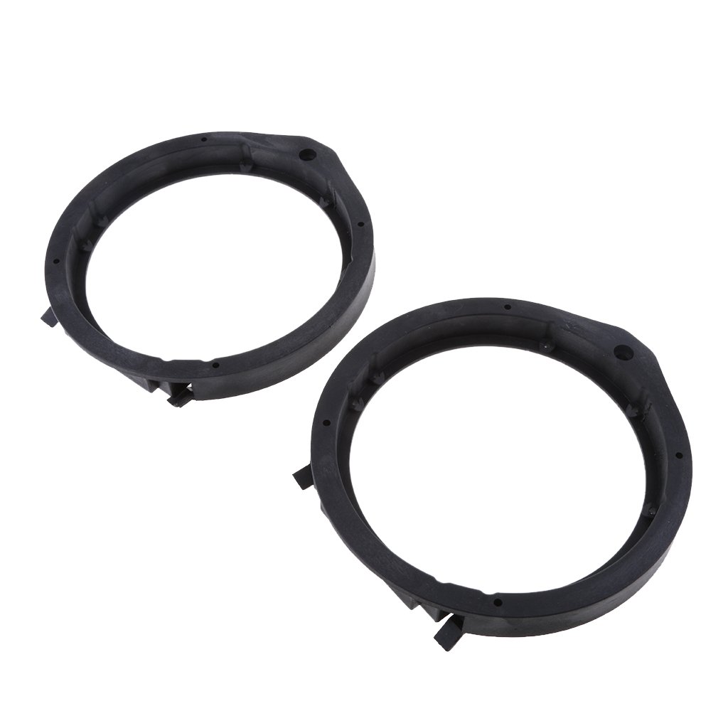 6.5 Inch Car Speaker Spacers & Adapter Rings - Universal Black Plastic Mounting Brackets for Honda Civic, Accord, CR-V, Fit, City - Perfect for Audio Upgrades & DIY Car Stereo Installations