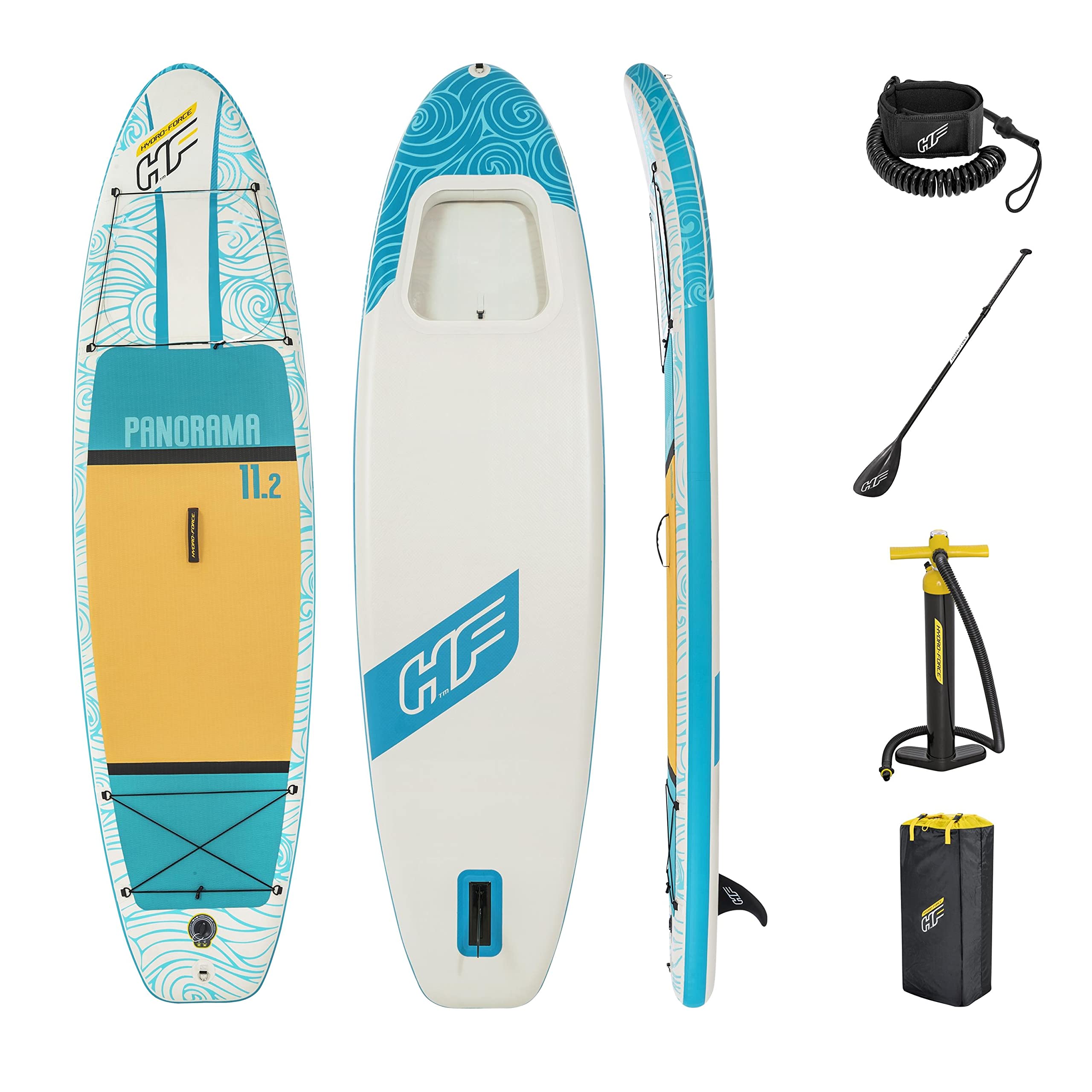 Bestway Hydro-Force Inflatable Stand Up Paddle Board - Premium SUP for Adults & Kids - Lightweight & Portable for Lakes, Rivers & Ocean - Includes Pump & Accessories