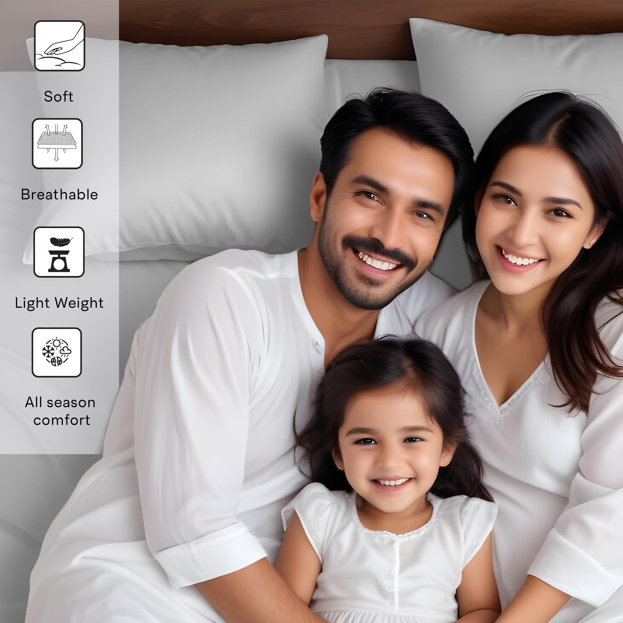 Premium Eucalyptus Tencel Bed Sheet Set Queen Size 4Pc - Silver Cooling Bedding with 16
