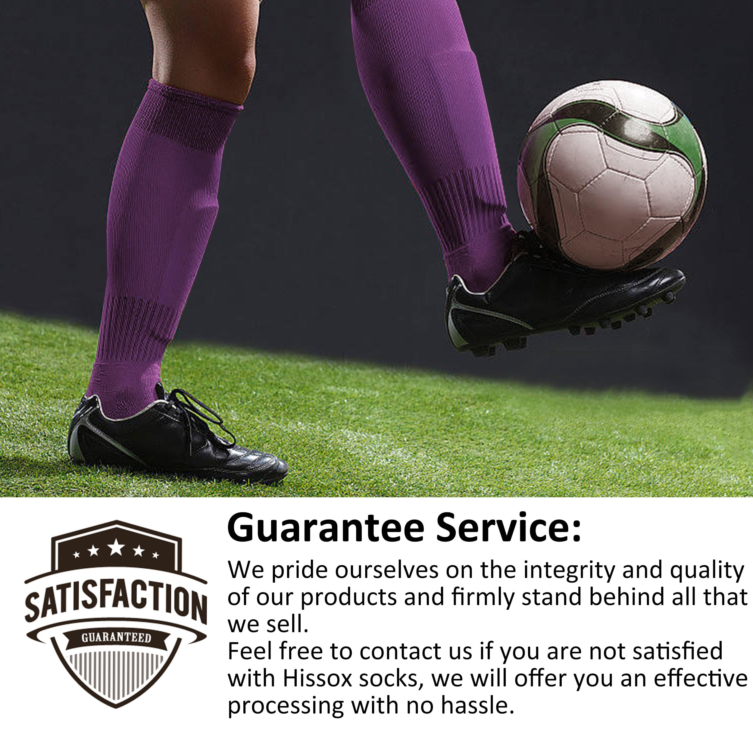 Unisex Youth Knee High Compression Socks for Soccer Baseball Softball Football Volleyball - Breathable Sports Socks for Athletes & Active Kids - Perfect for Training, Games & Team Sports