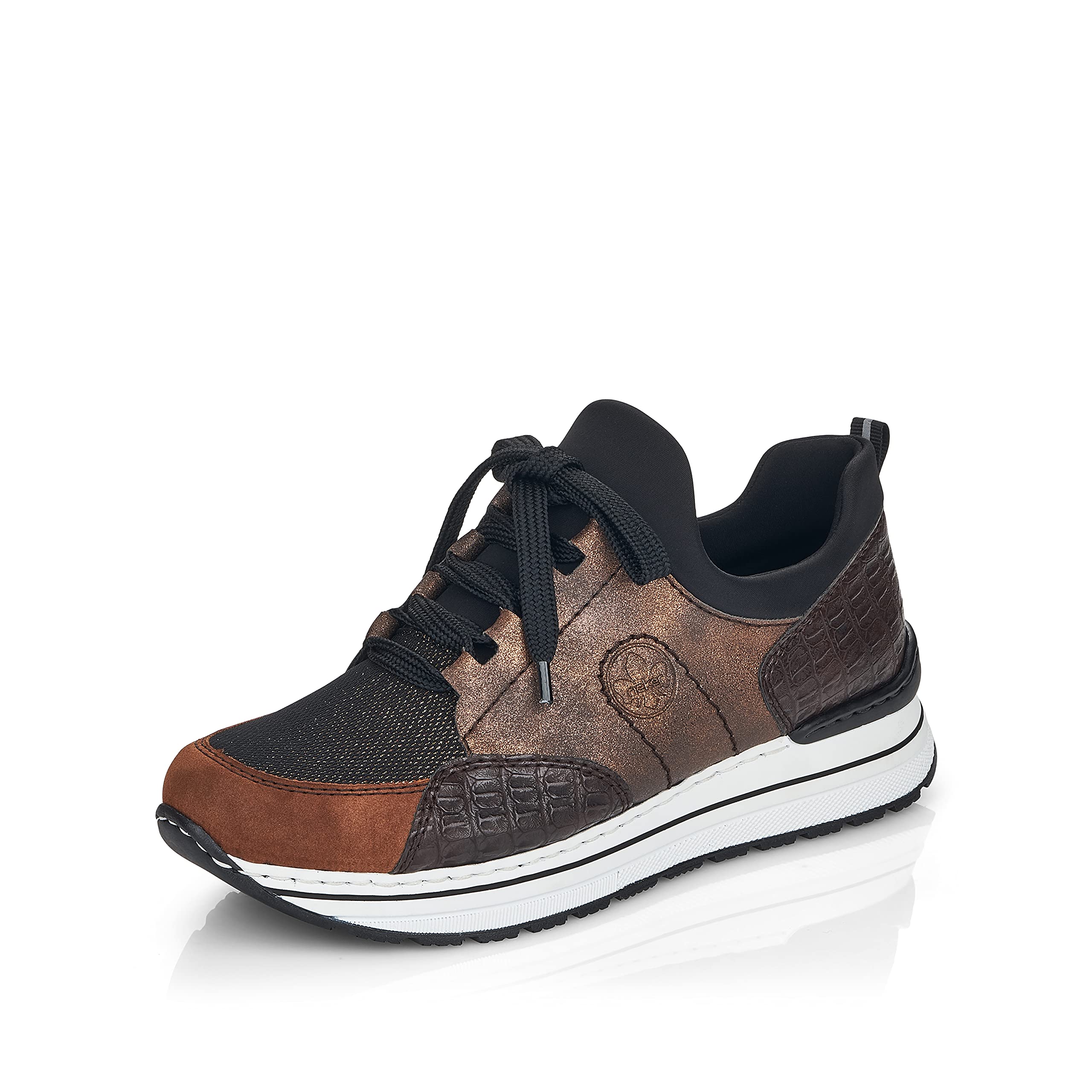 Rieker Women's N6983 Comfortable Lace-Up Walking Shoes - Casual & Work Shoes for Women, Perfect for Office, Travel & Daily Wear