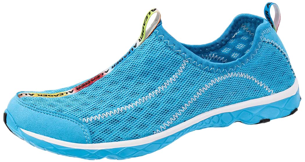 ALEADER Men's Breathable Mesh Slip-On Water Shoes - Lightweight Quick-Dry Aqua Shoes for Swimming, Beach, Pool & Outdoor Activities