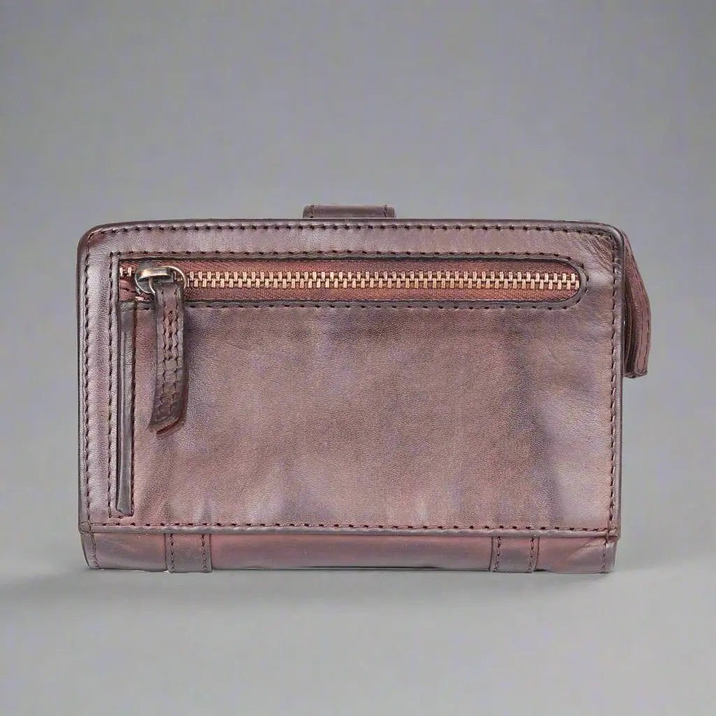 MET Women's Genuine Leather Slim Credit Card Holder Wallet - RFID Blocking & Multi-Slot Design for Everyday Use, Travel, and Business