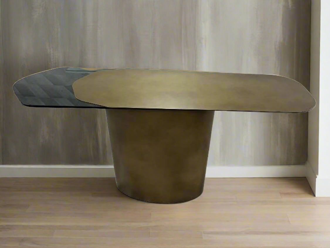 Modern Irregular Kaylee Console Table - Mid Century Entryway Sofa Table for Hallway, Living Room & Bedroom Decor