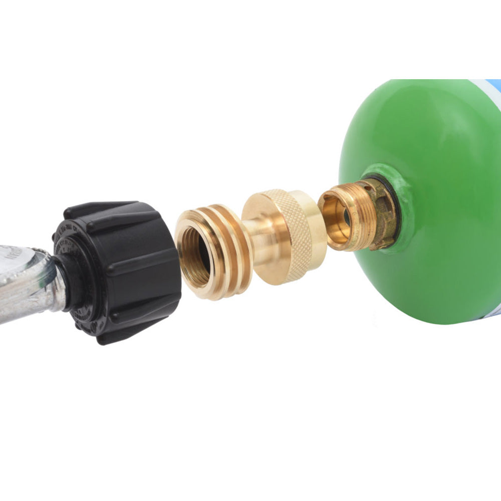 Flame King AB225 Y Splitter Valve for Propane Gas Tanks - Heavy Duty Brass Connector for Dual Cylinder Setup | Perfect for RV, Camping, and Outdoor Grilling