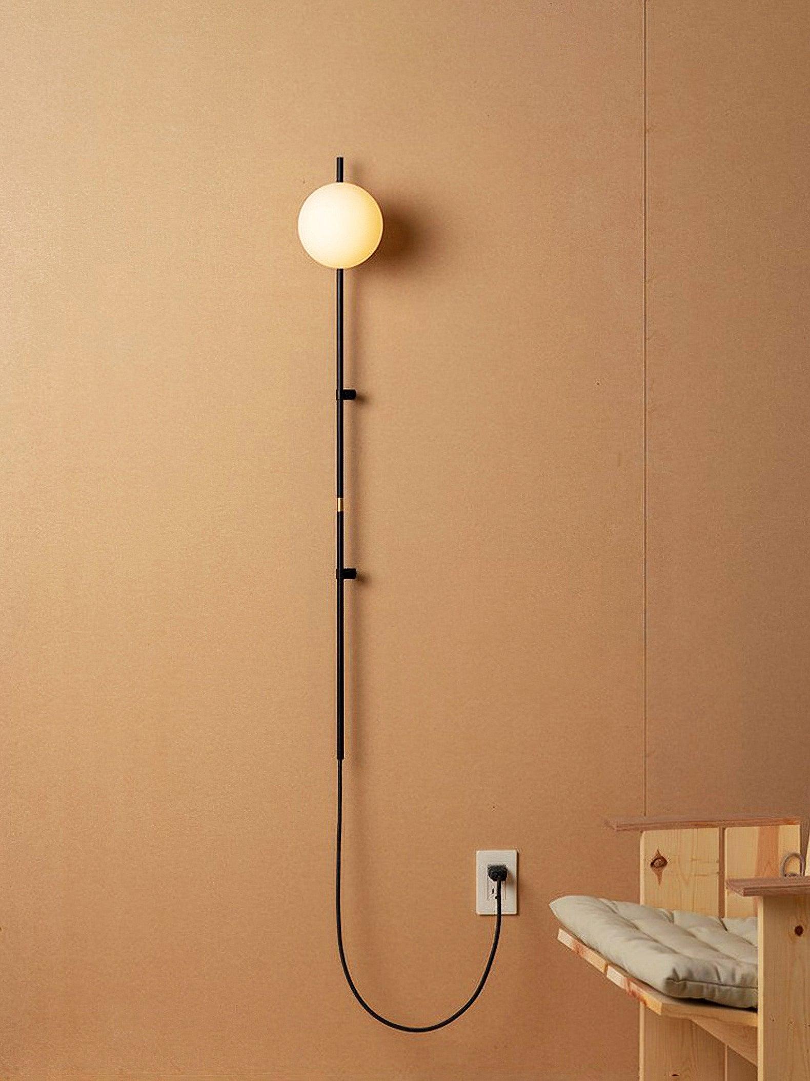 Plug-in Wall Lamp with Adjustable Brightness - Modern LED Night Light for Bedroom, Nursery, Hallway - Energy Efficient & Space Saving Lighting Solution