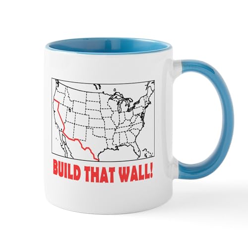 White/Blue Inside - Build That Wall Mugs