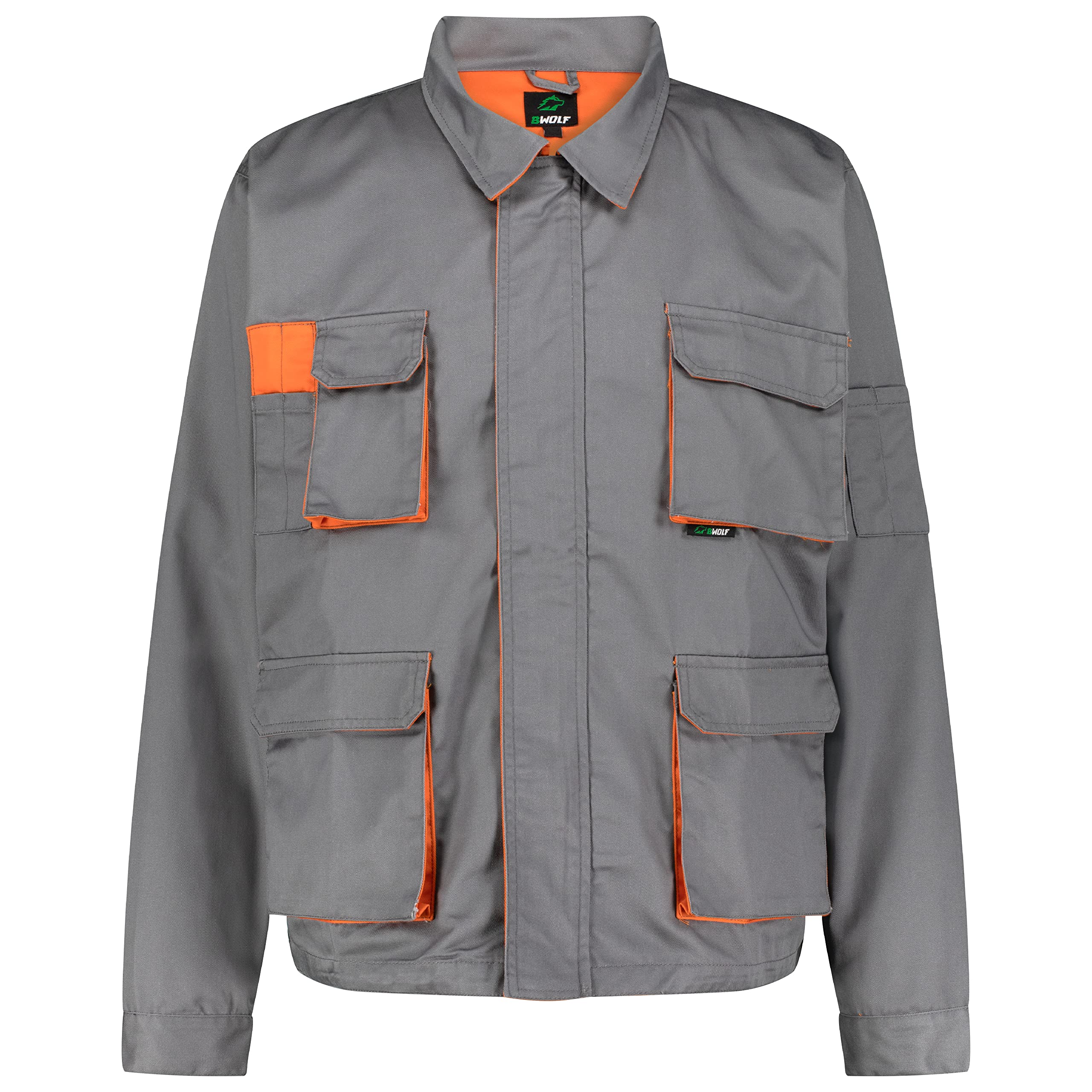 BWOLF Sigma Men's Work Jacket - Cotton & Polyester Blend, Multi-Pocket Zip-Up Workwear for Men | Ideal for Construction, Outdoor Labor & Casual Wear