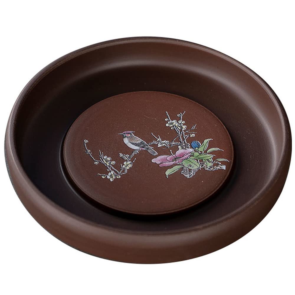 Premium 13cm Purple Clay Pot Mat - Kung Fu Tea Set Accessory, Teapot Base & Tea Tray for Gongfu Tea Ceremony | Perfect for Chinese Tea Brewing, Home Decor & Gift Giving