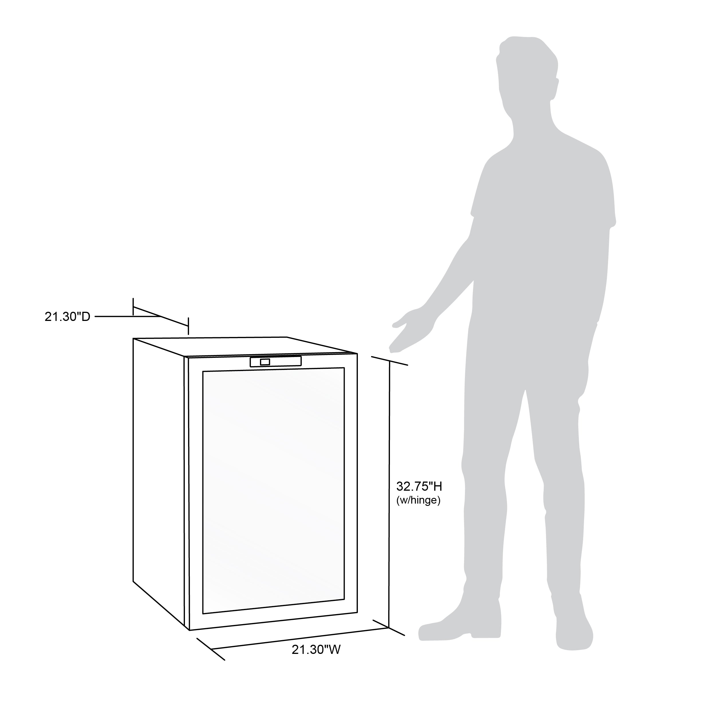Newair® 160 Can Freestanding Stainless Steel Beverage Refrigerator - Perfect for Home Bars, Offices, and Entertaining Spaces