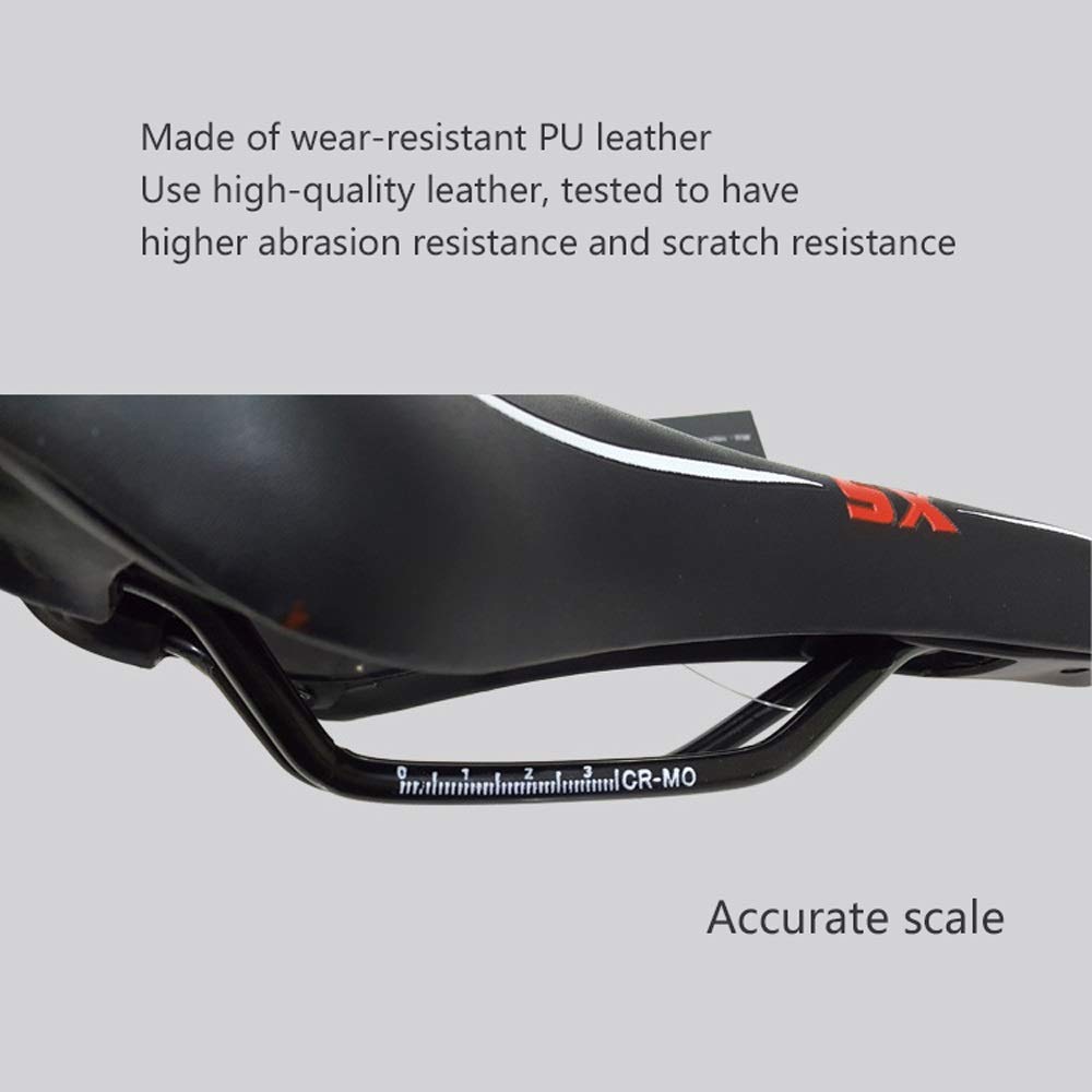 Premium Shockproof Bike Seat - Extra Wide & Soft Cushion with Middle Hole for Maximum Comfort - Fits MTB, Road, Folding & Exercise Bikes - Perfect for Long Rides, Commuting & Indoor Cycling Workouts