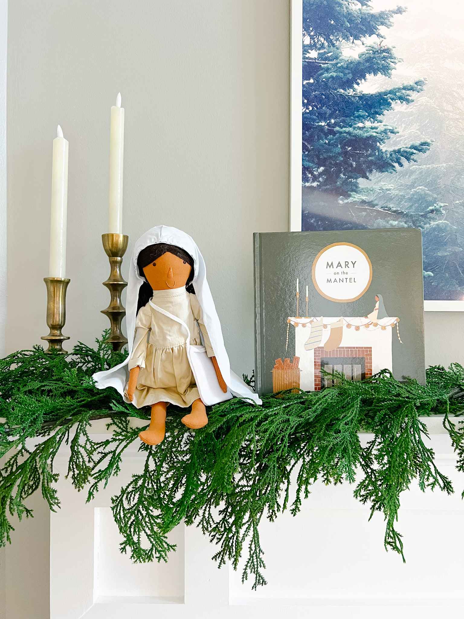 Mary on the Mantel Full Christmas Nativity Set - Perfect for Holiday Home Decor, Mantel Display & Gift Giving