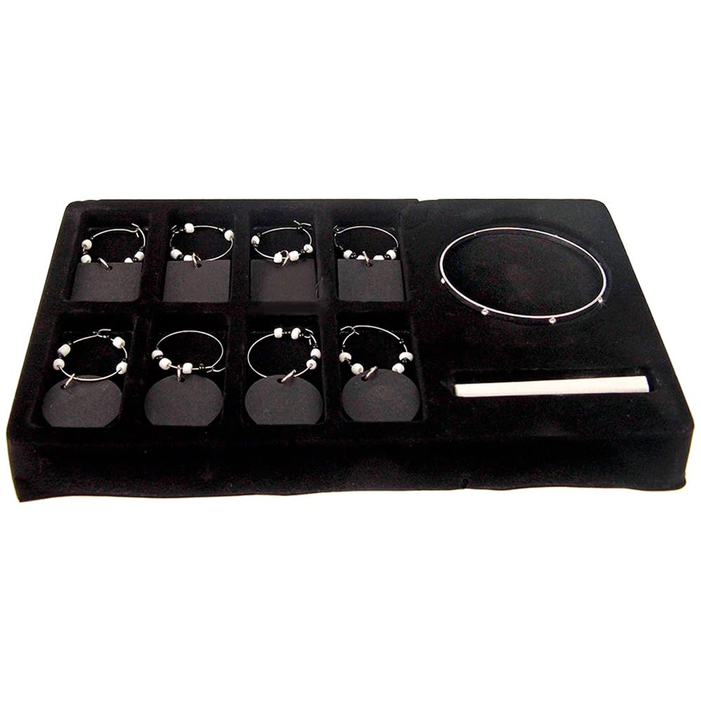 24-Pack Black Chalkboard Wine Charms with Chalk Set - Perfect for Wine Tasting Parties, Bridal Showers & Gift Giving