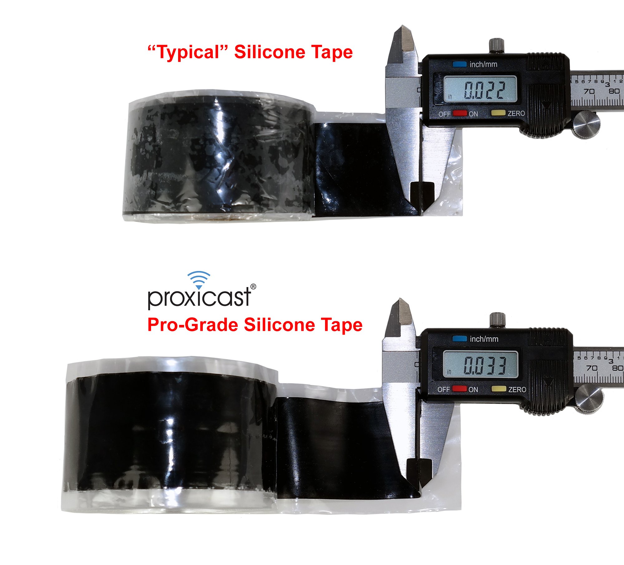 Proxicast Pro-Grade 30mil Heavy Duty Weatherproof Self-Fusing Silicone Tape for Outdoor Antenna Coaxial Cables, Electrical Wires, Hose & Pipe Leaks - Emergency Repair Seal Tape (1.5