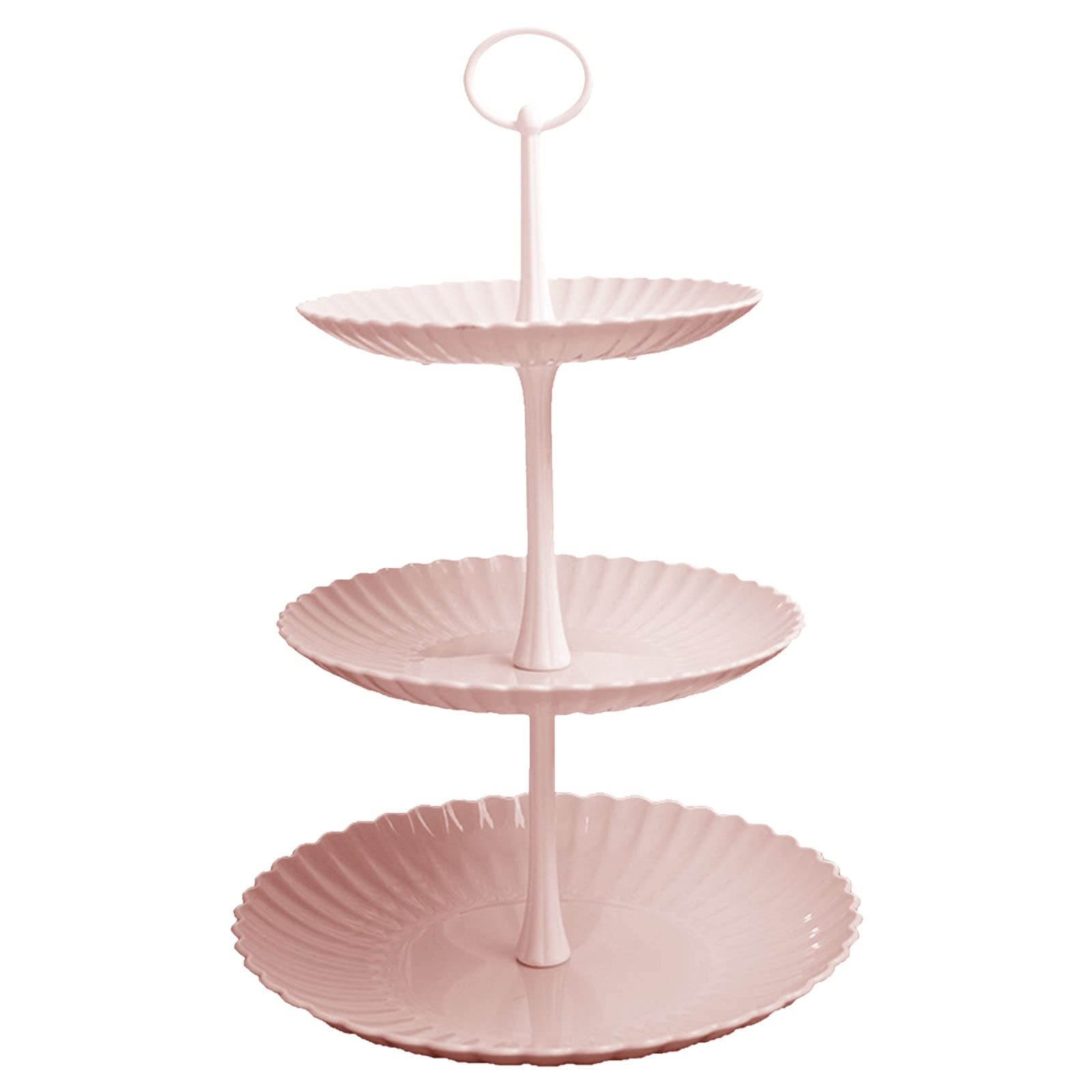 MPWEGNP 3-Tier Fruit Basket - European Style Layered Cake Stand, Multi-Purpose Kitchen Counter Organizer for Fruits, Snacks & Bird Feed - Perfect for Dining Table, Kitchen Counter & Party Serving (One Size)