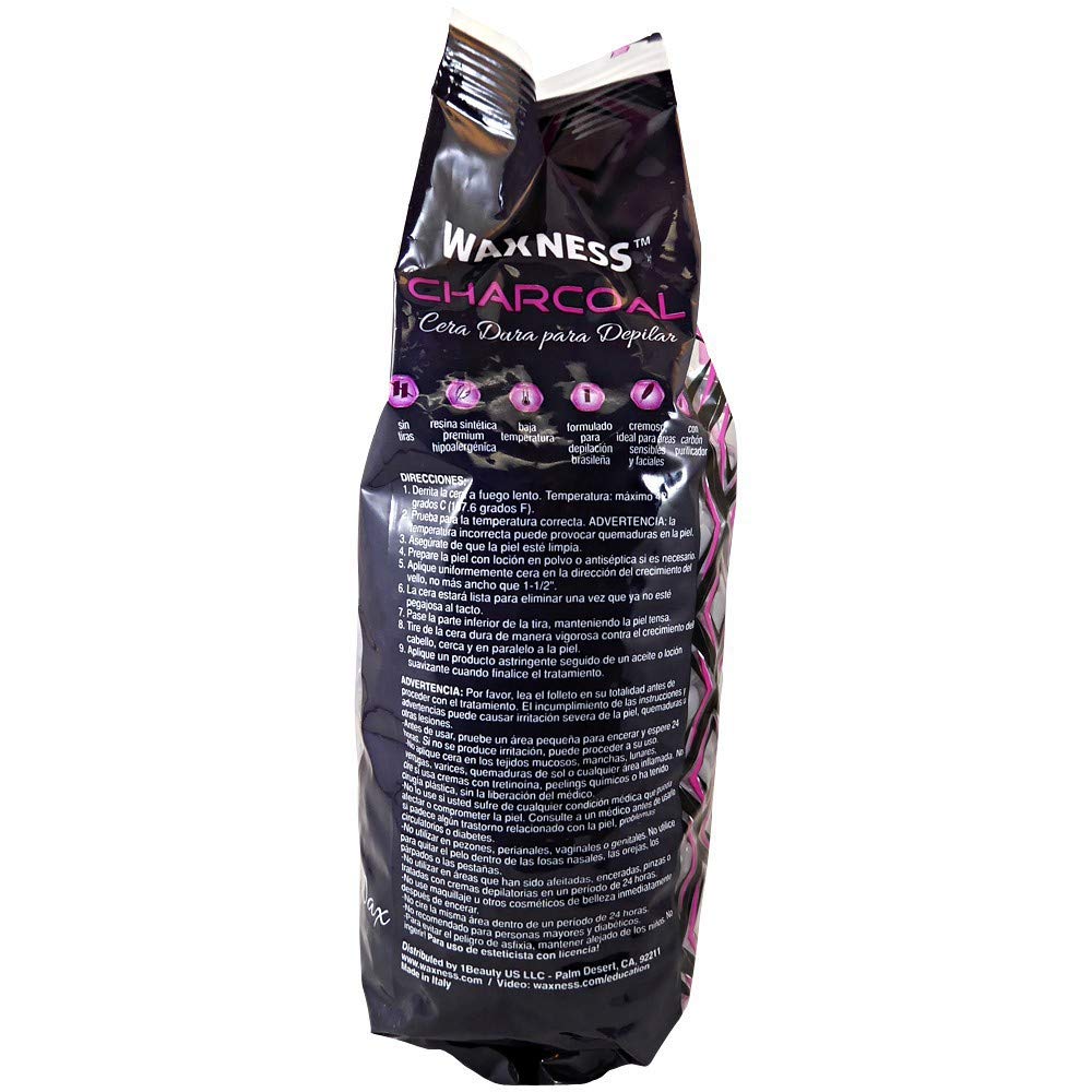 Premium Polymer Blend Luxury Hard Wax Charcoal - 2.2 Pound for Professional Hair Removal & Smooth Skin | Ideal for Salon, Spa & At-Home Use