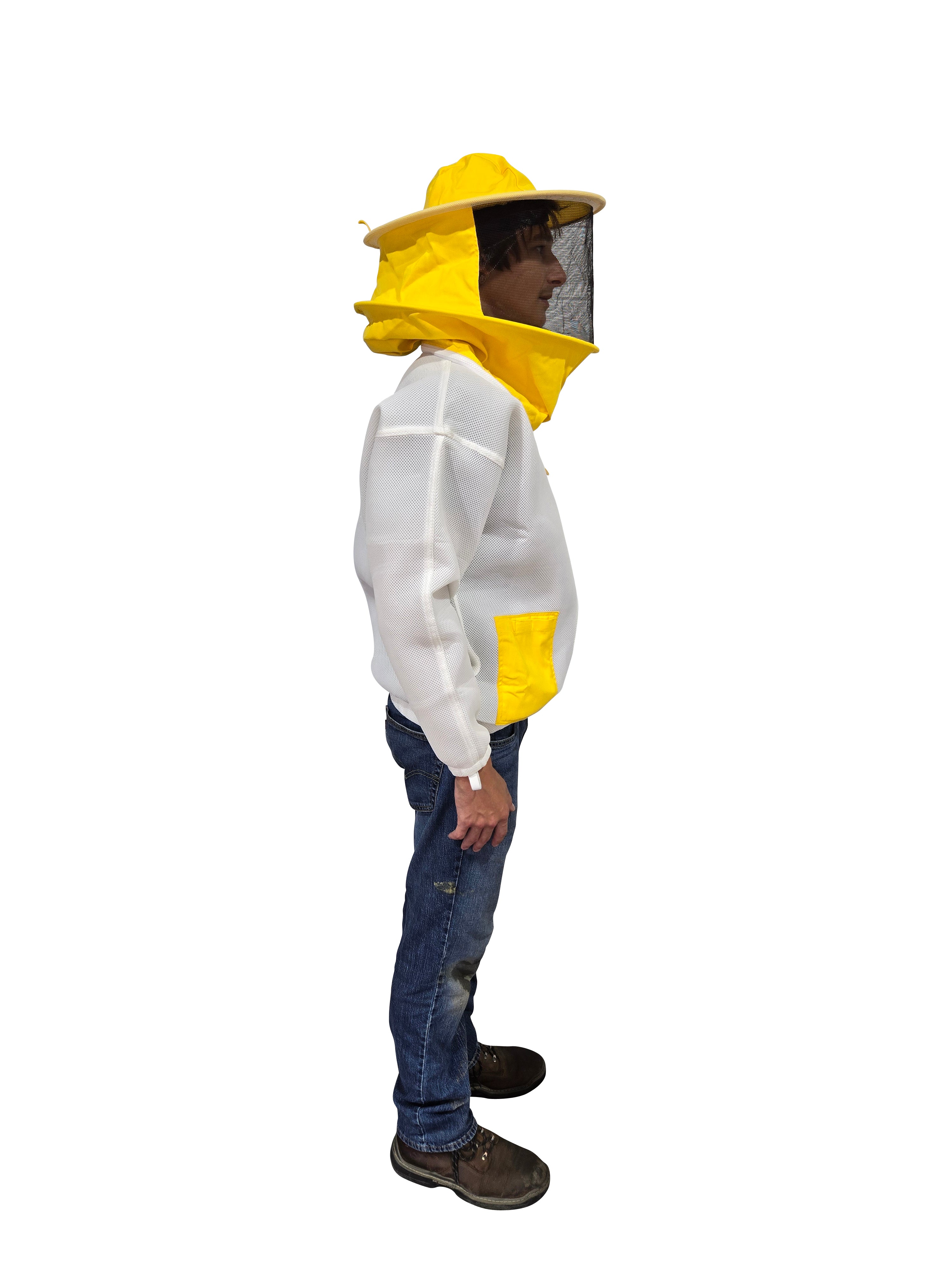 FeatherLite Maxx Ventilated Beekeeper Jacket with Round Veil - Lightweight Beekeeping Suit for Honey Harvesting & Hive Inspection - Perfect for Professional Beekeepers & Backyard Apiaries
