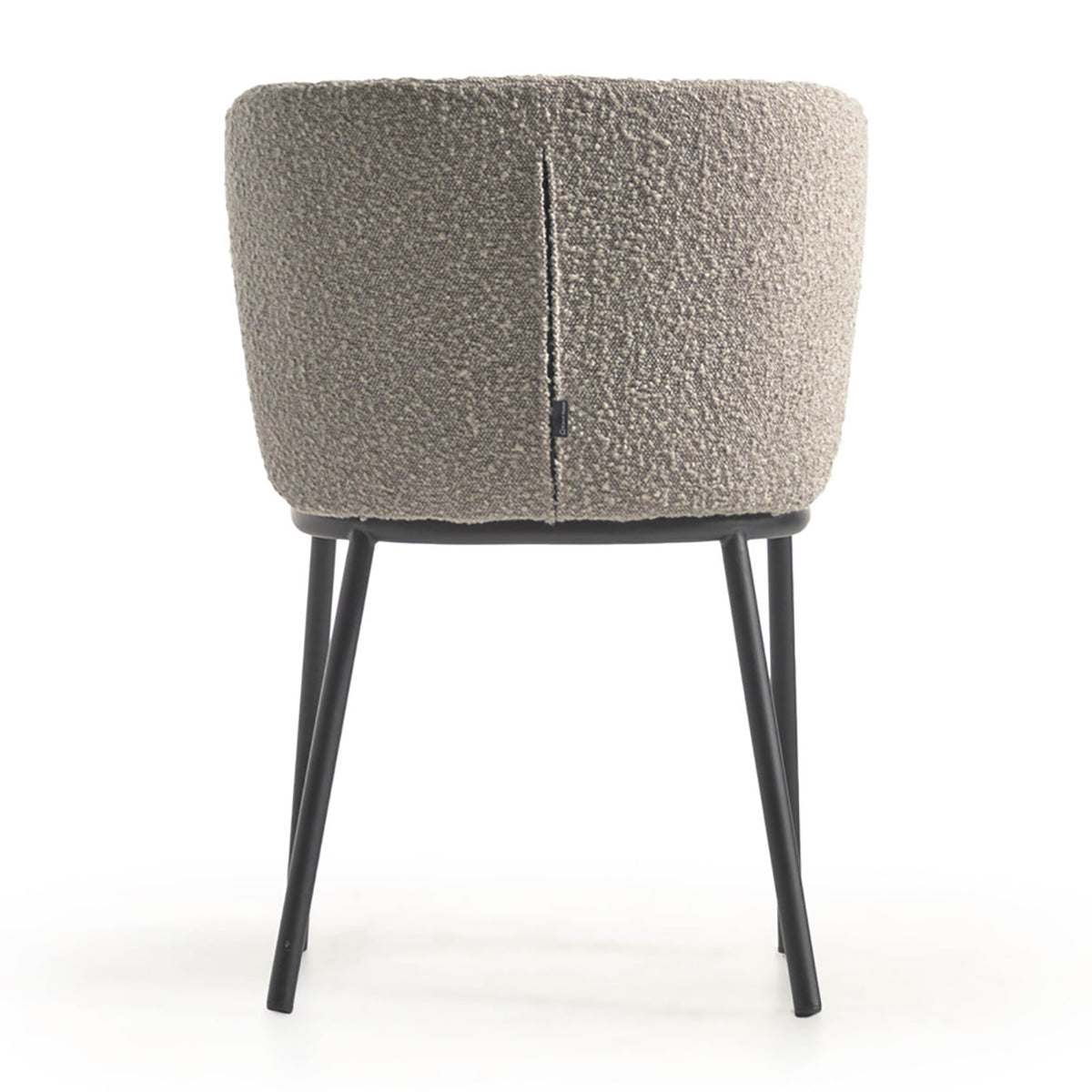 Ciselia Boucle Dining Chair - Modern Upholstered Accent Chair for Kitchen, Dining Room, and Home Decor | Soft Textured Fabric with Sturdy Wooden Legs | Perfect for Small Spaces and Entertaining Guests