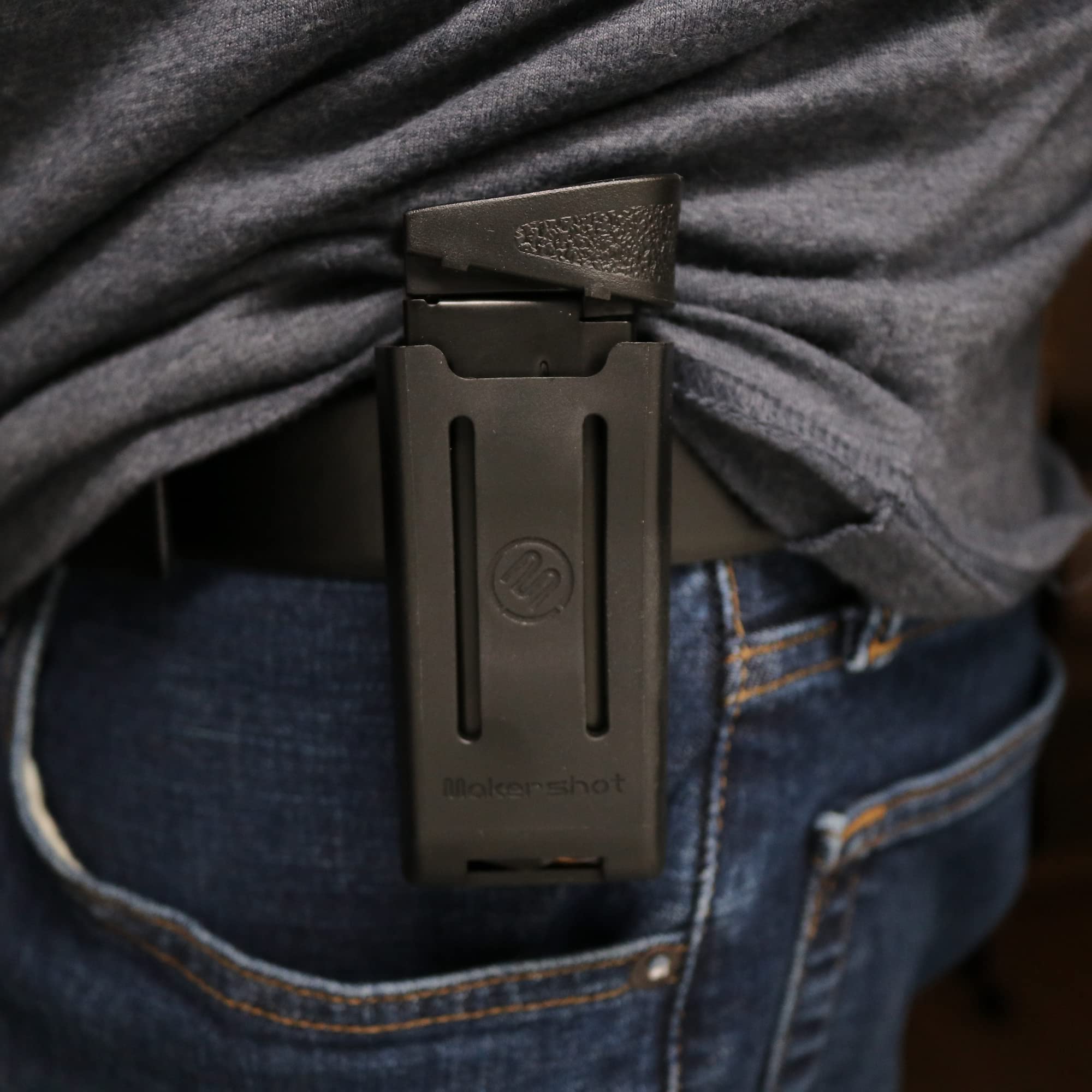MakerShot Magazine Carrier - Tactical Gun Belt Magazine Holster for Handgun & Pistol | Durable Ammo Storage & Clip Holder | Perfect for Range Shooting, Hunting & Tactical Training | Tactical Gear & Belt Accessories