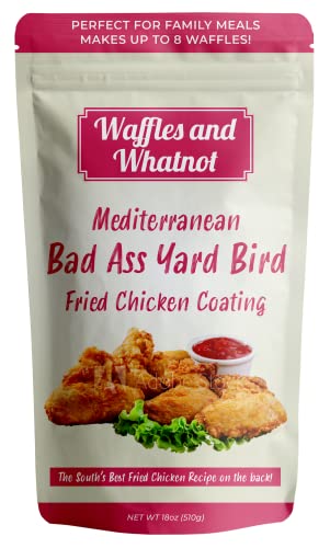 Mediterranean Bad-Ass-Yard-Bird (BAYB) Chicken Breading 18oz - Premium Spice Blend with Turmeric, Cloves & Ceylon Cinnamon for Healthy Fried Chicken | Perfect for Home Cooking, Meal Prep & Anti-Inflammatory Diets
