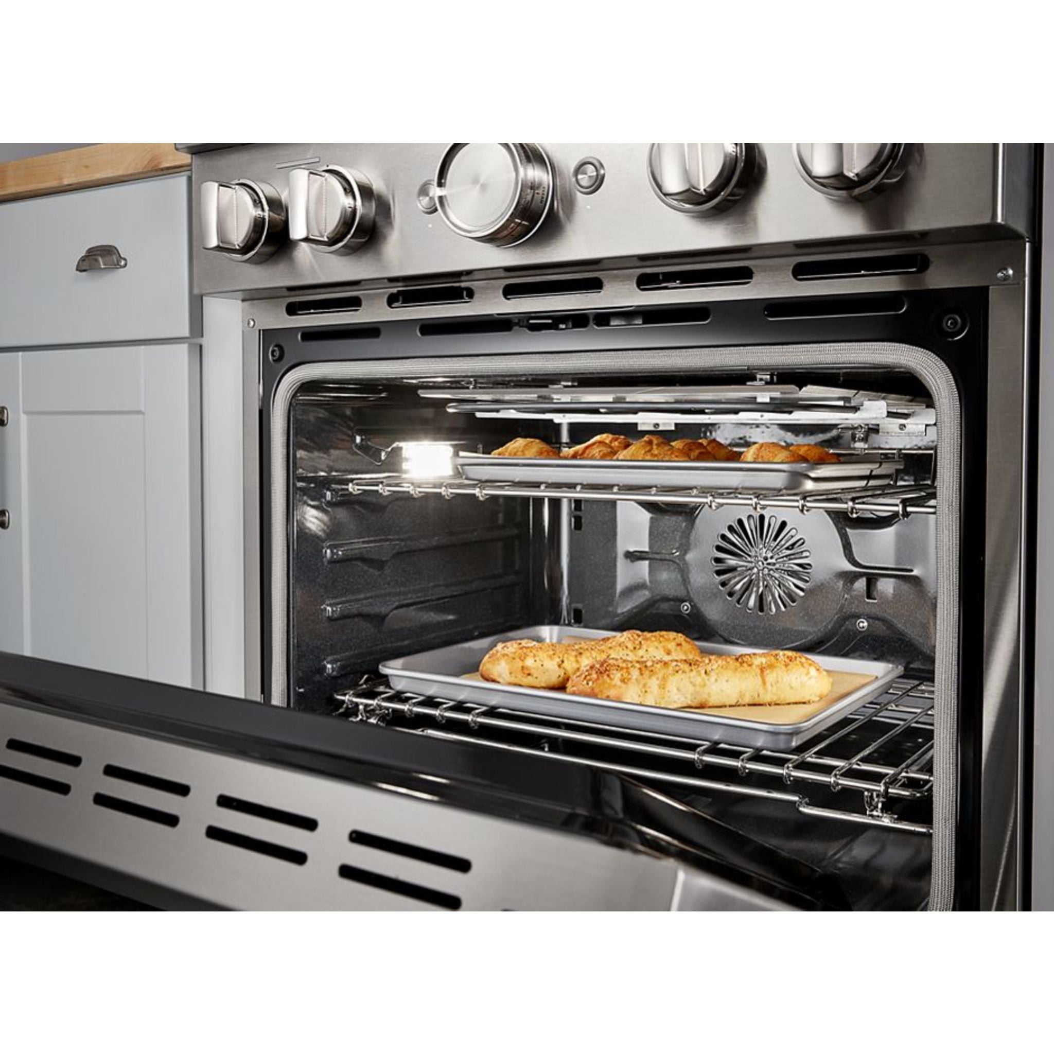 KitchenAid KFDC500JAV 30-Inch Dual Fuel Range with Convection Oven - Avocado Cream Finish | Professional Gas Cooktop & Electric Oven | Perfect for Home Chefs & Modern Kitchens
