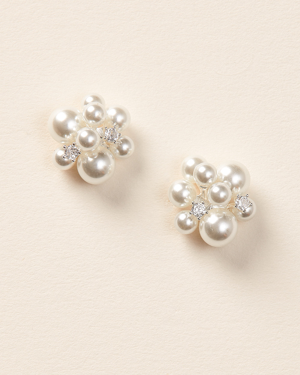 Georgina Pearl Stud Earrings - 14K Gold Plated Elegant Pearl Earrings for Women | Perfect for Weddings, Parties & Everyday Wear