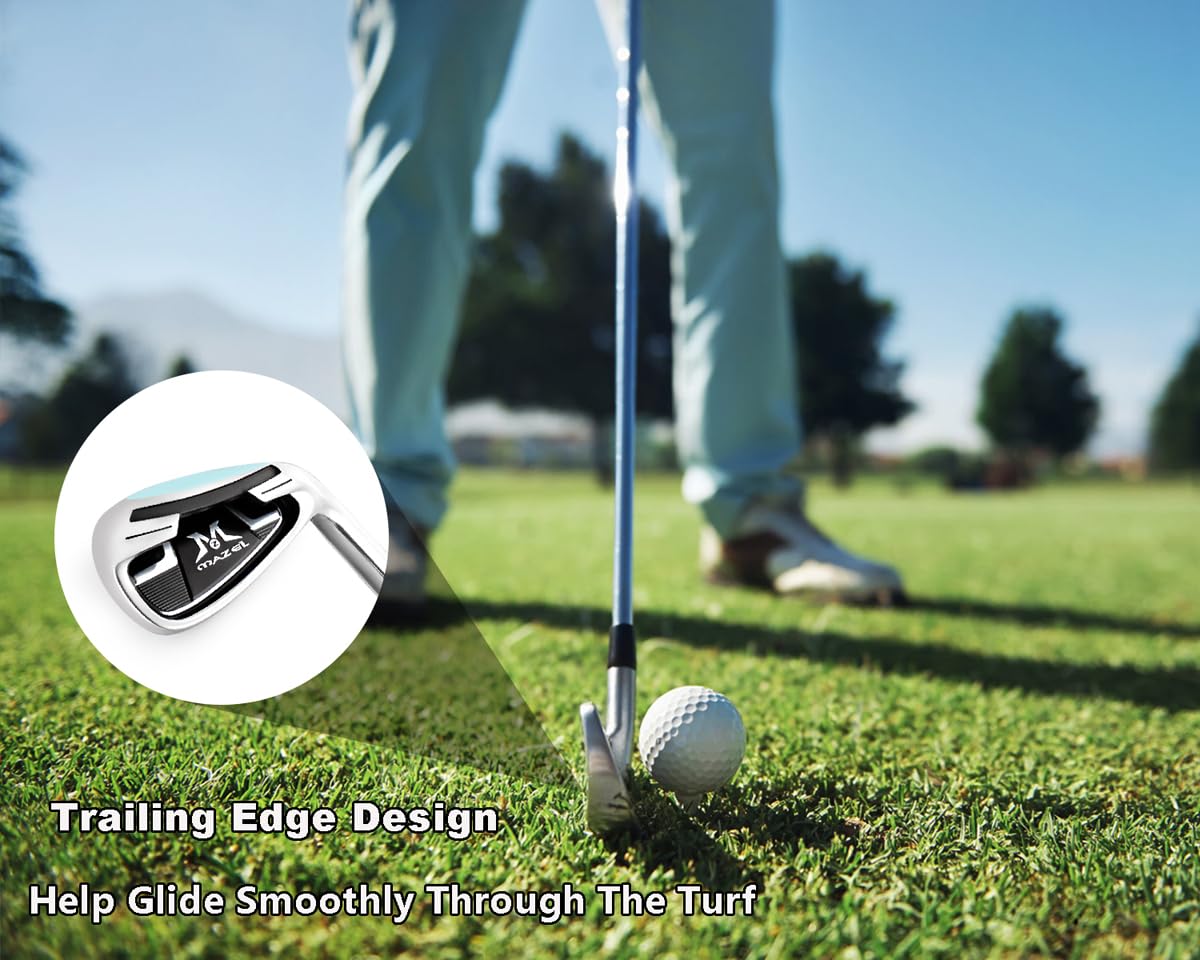 MAZEL Golf Individual Iron 7 & Iron 9 Club Set - Premium Golf Clubs for Men & Women - Perfect for Driving Range & Course Practice
