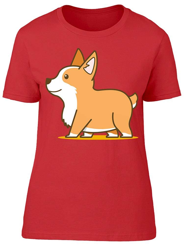 Corgi Print T-Shirt for Women - Comfortable & Stylish Casual Tee - Perfect for Walking, Outings & Everyday Wear