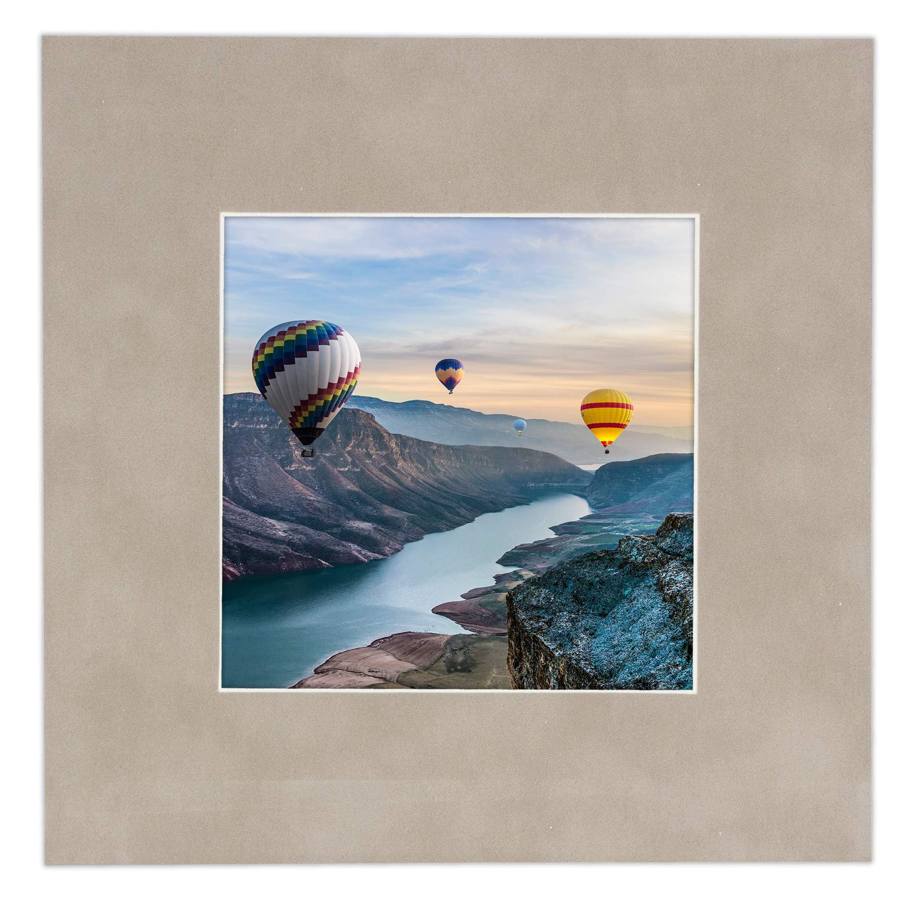 20x30 Acid-Free Light Grey Suede Precut Mat Board with Backing - Bevel Cut for 18x27 Photos - 4-Ply Thickness - Includes Crystal Clear Self-Seal Photo Mat Bag - Perfect for Picture Framing, Art Displays, and Professional Photography Presentations