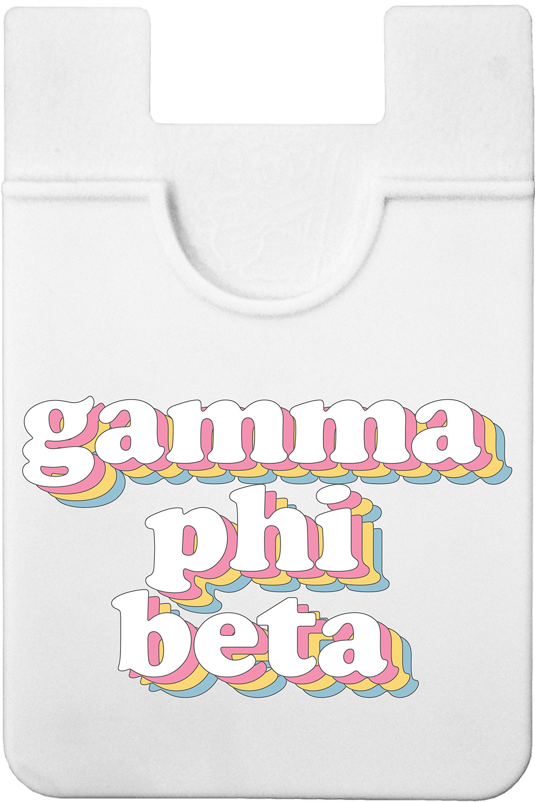 Gamma Phi Beta Koala Pouch - Vintage Design Slim Card Holder for iPhone & Android - Ultra Thin Stick-On Phone Wallet for Credit Cards & Cash - Perfect for Sorority Sisters, College Students & Daily Use