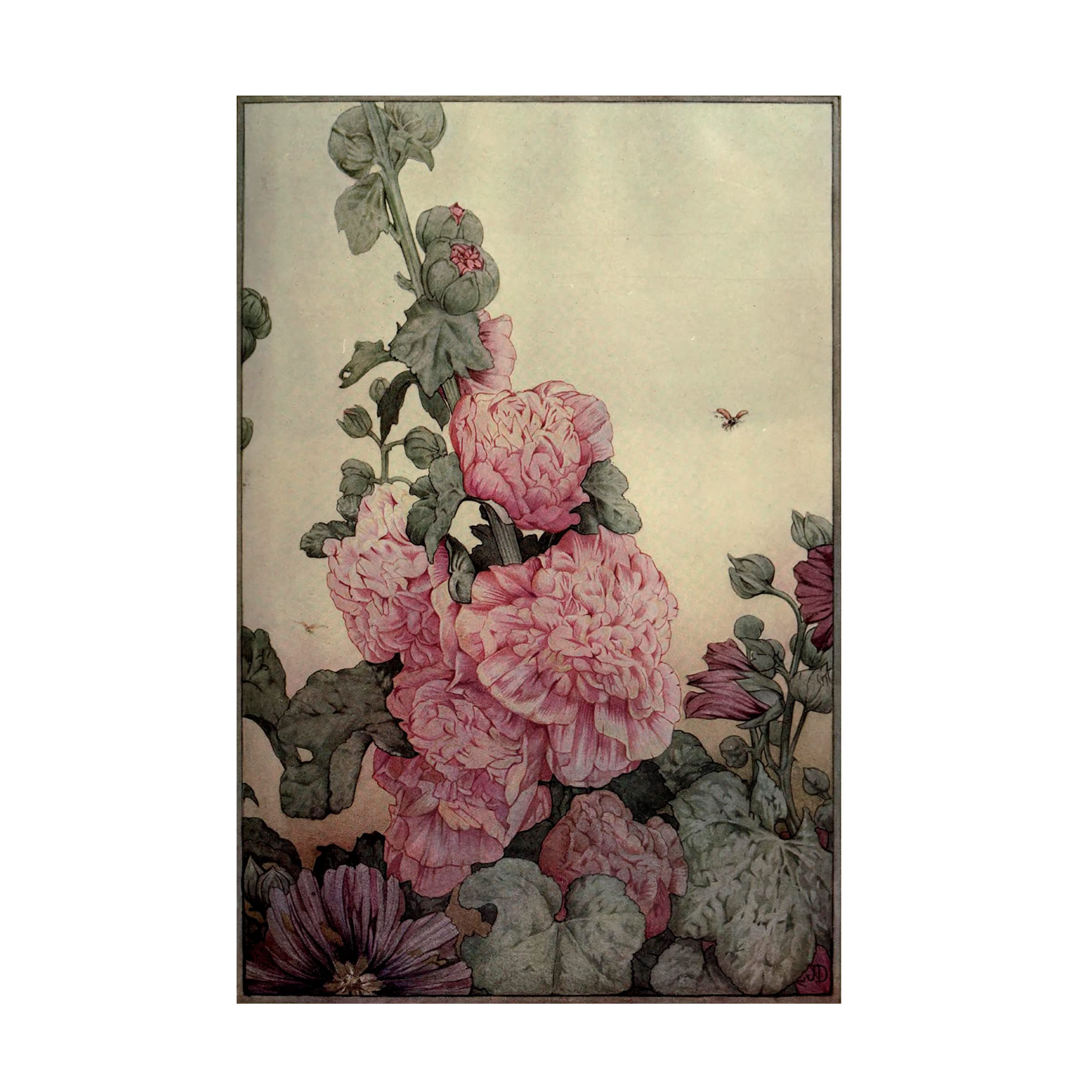 Garden Fantasy IV Canvas Wall Art - Handmade Floral Painting for Living Room, Bedroom & Office Decor - Premium Trademark Fine Art Print