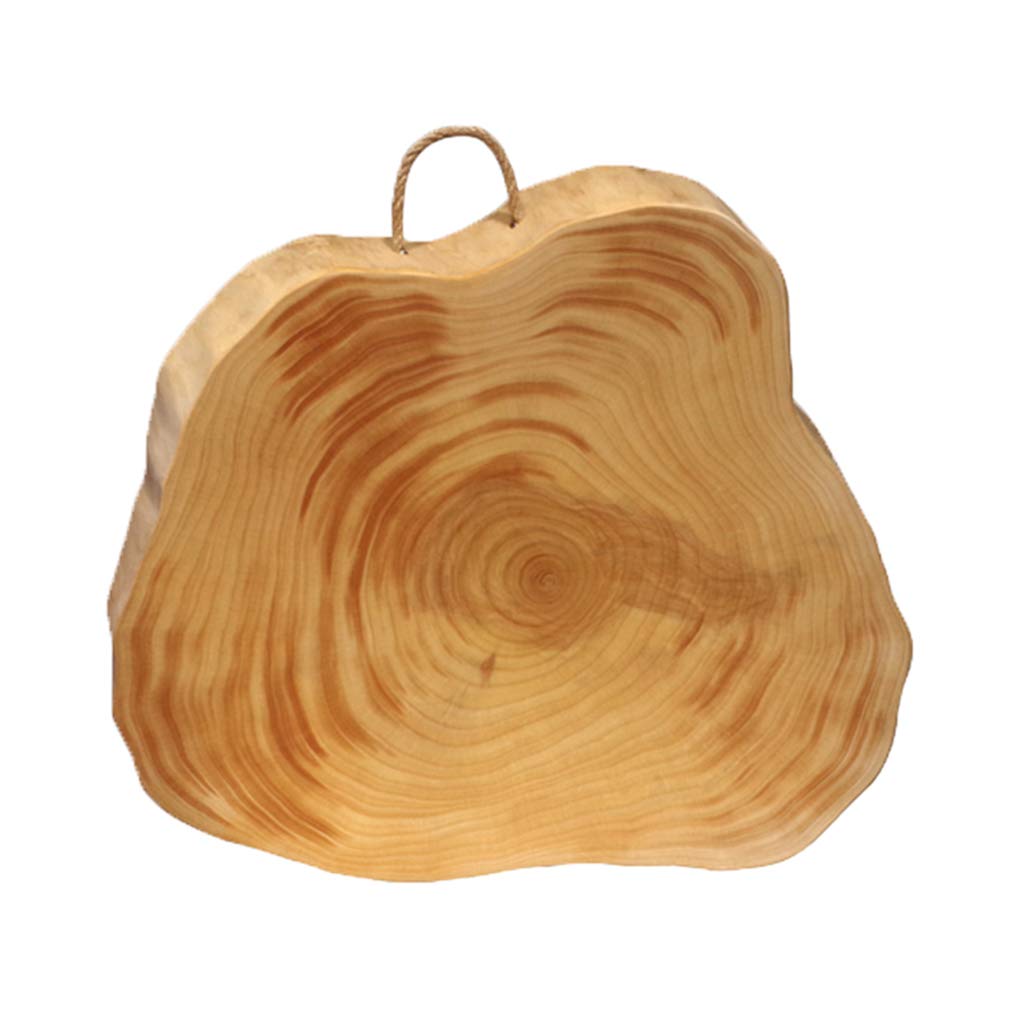 Premium Ginkgo Wood Cutting Board - 5cm Thick Natural Wood Chopping Block for Kitchen, Vegetables, Fruits, Cheese, Bread & Pizza - Unique Irregular Shaped Serving Tray - Perfect Housewarming & Wedding Gift for Food Lovers - Ideal for Home Cooking, Entertaining & Gourmet Food Presentation
