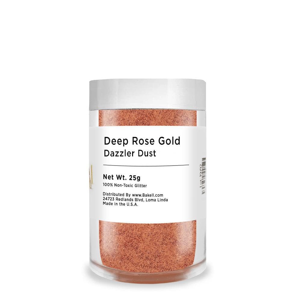 Deep Rose Gold Dazzler Dust® - Bulk Size for DIY Crafts, Nail Art, Resin Jewelry & Cosmetics | Premium Glitter Powder for Professional Makeup & Art Projects