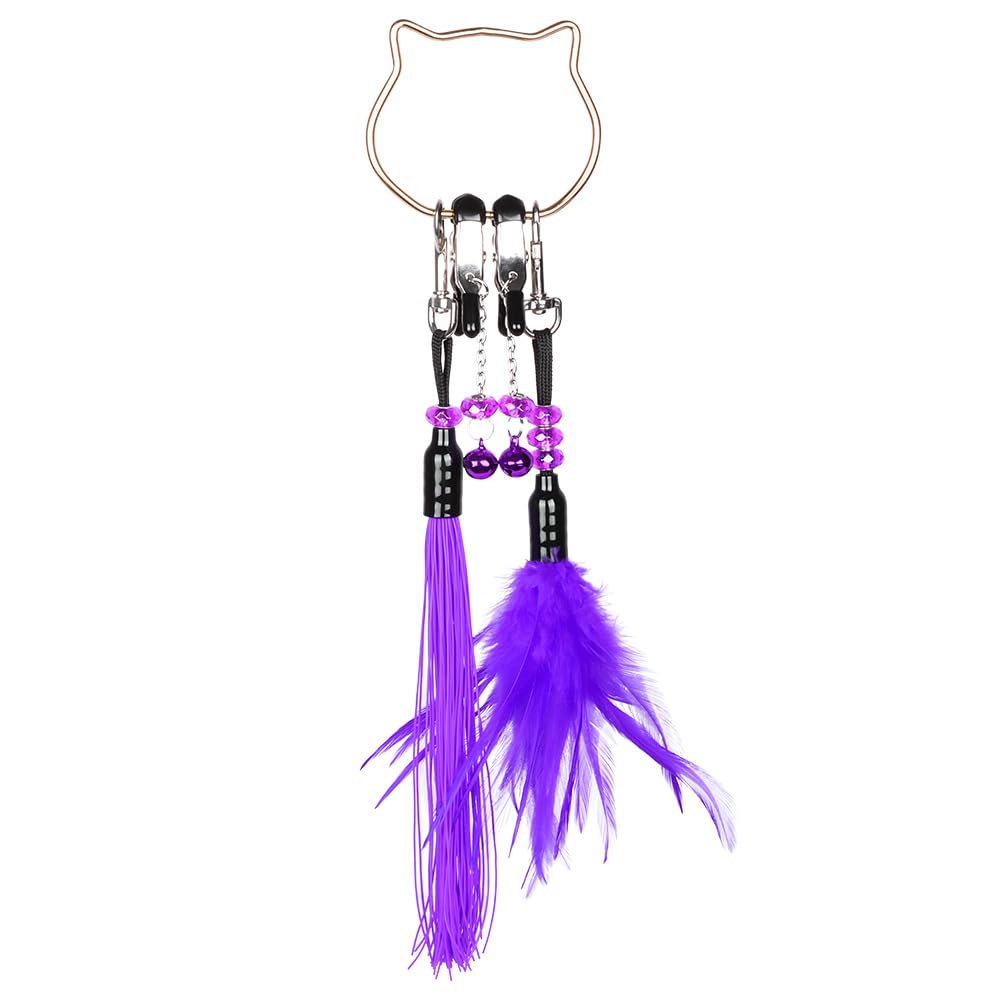 5pcs Feather Tickler Adult Sensory Toys - Soft BDSM Tickler for Couples, Women & Cosplay - Perfect for Romantic Nights, Foreplay & Sensory Play Gifts